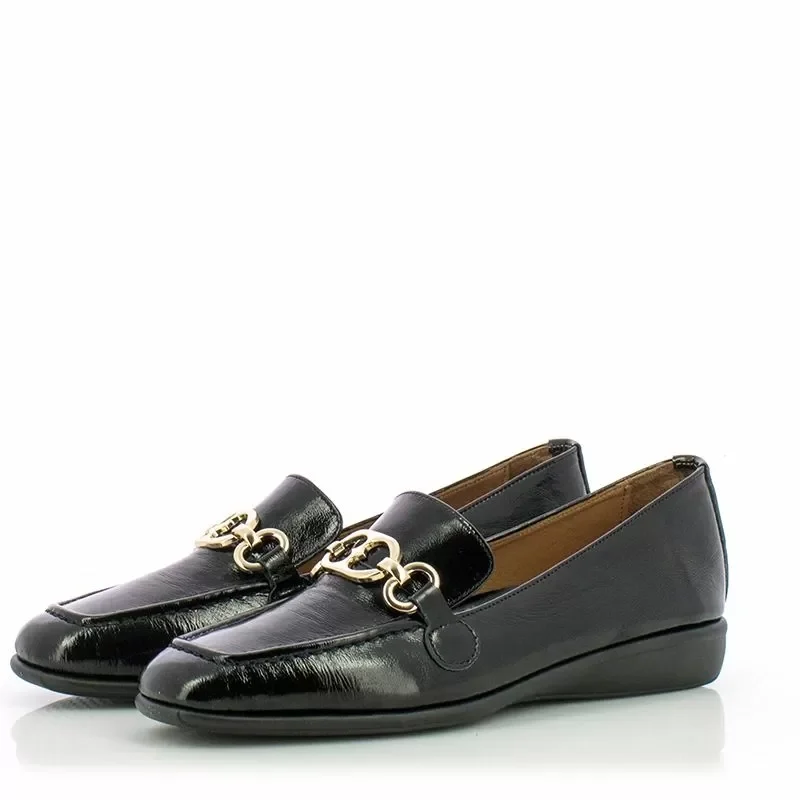Дамски Лоуфър VERONELLA – 26142209 BLACK CROCCO/BLACK — снимка 2