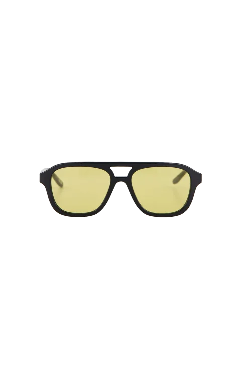 Black Daily Pilot Acetate Sunglasses