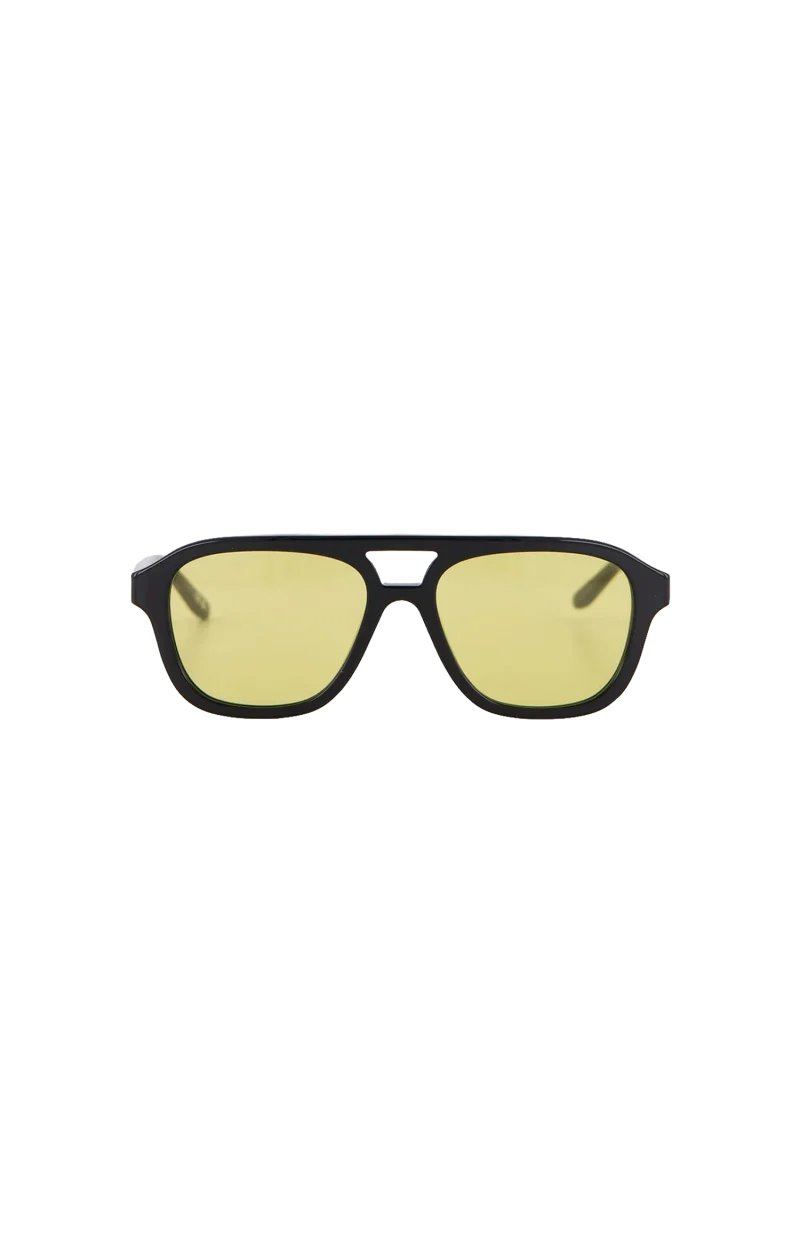 Black Daily Pilot Acetate Sunglasses