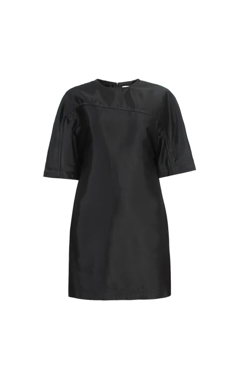 Washed Cotton and Viscose Twill Dress