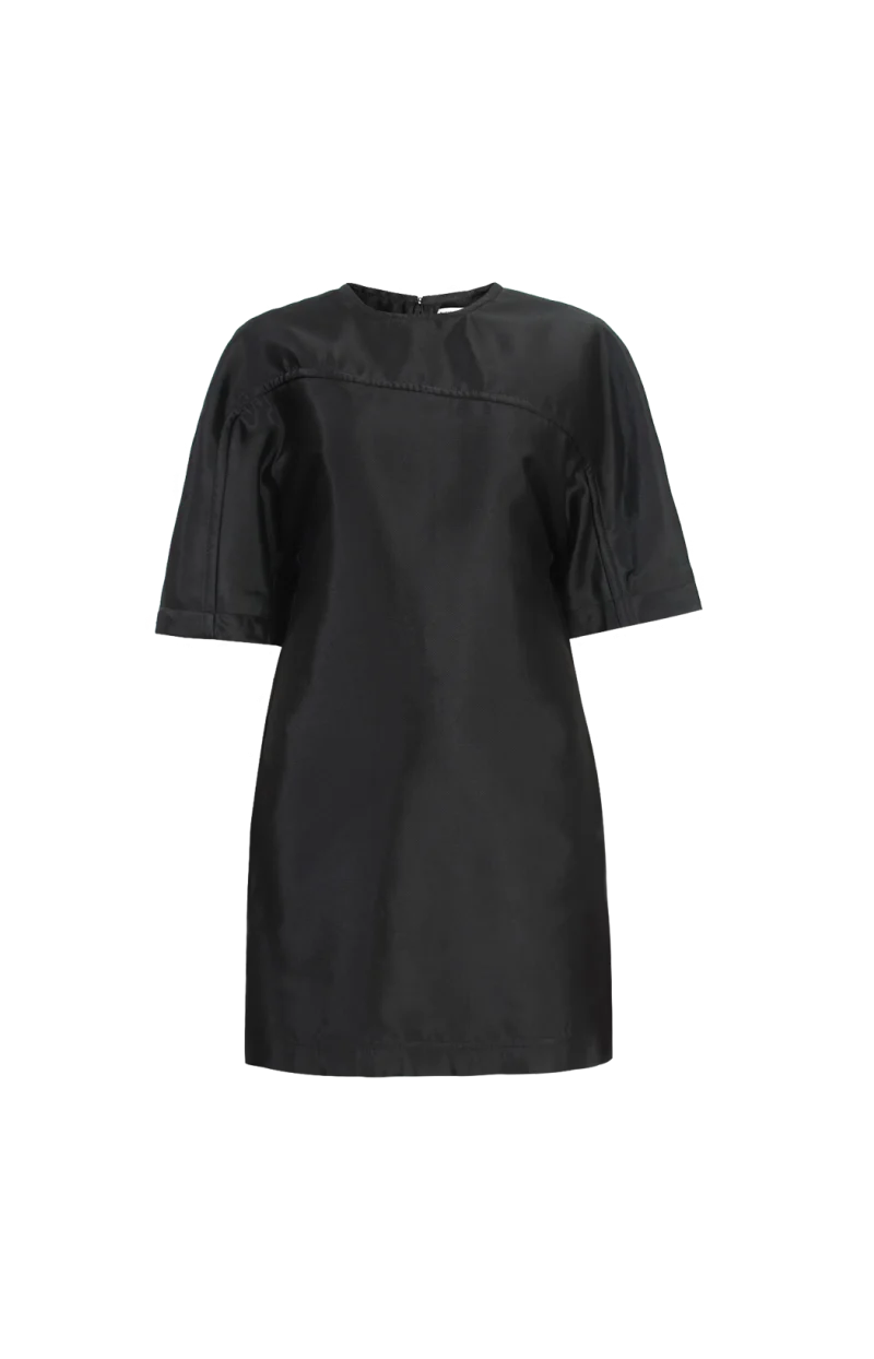 Washed Cotton and Viscose Twill Dress