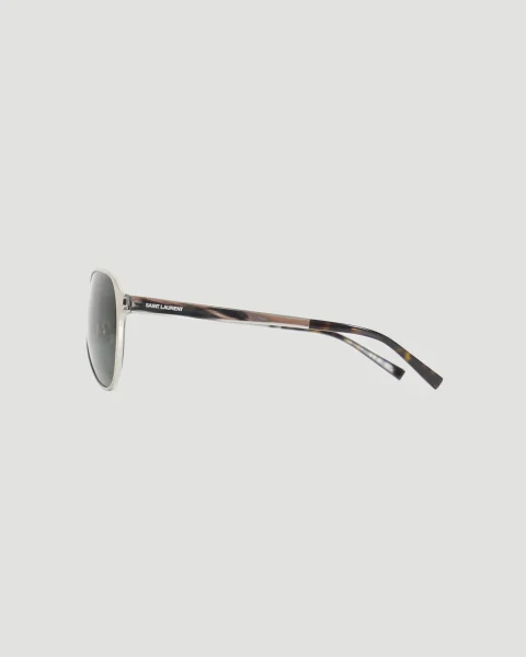 Aviator Sunglasses in Silver — снимка 3