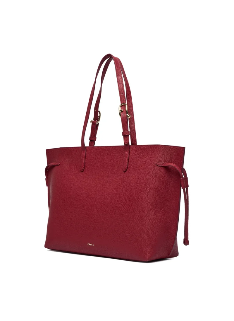 Кожена 'Tote' чанта Furla Ava Ciliegia Nero L — снимка 3