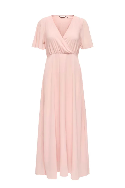 Рокля Onlstar Life S/S Mia Maxi Wvn 15347968 14-1506 TCX rose smoke