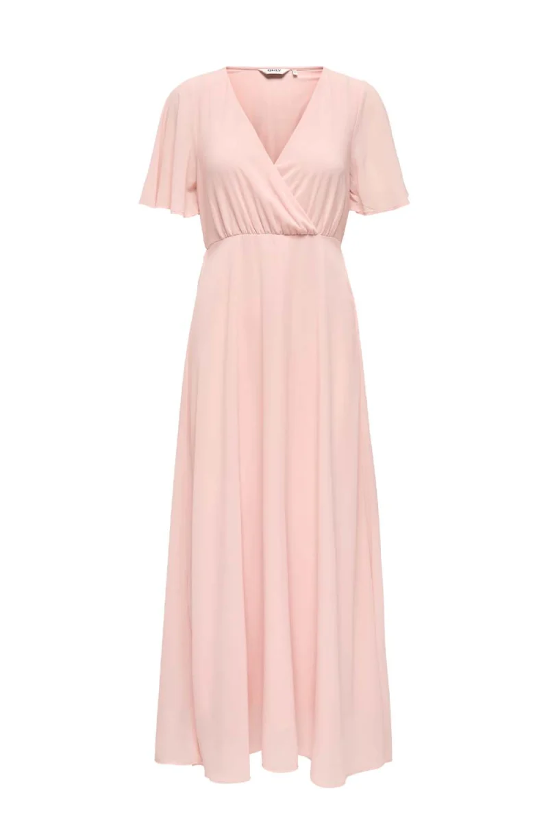 Рокля Onlstar Life S/S Mia Maxi Wvn 15347968 14-1506 TCX rose smoke