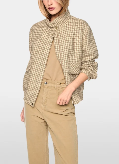 Бомбър яке 'Houndstooth' Marc Cain Collections — снимка 1