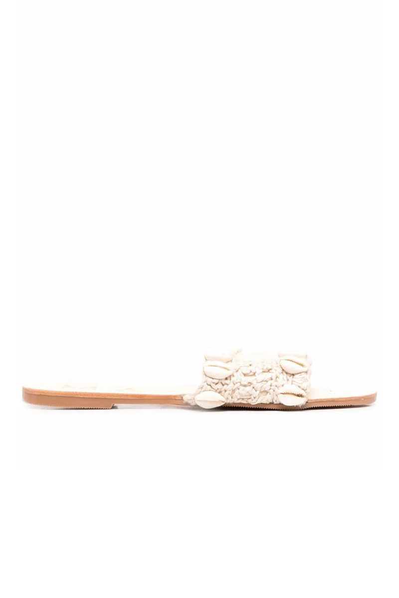 Sandals Natural Shells & Crochet; Yucatán S 2.8 Y0 natural