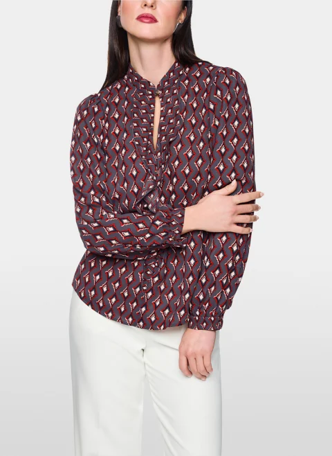 Блуза с цялостен принт Marc Cain Collections — снимка 11