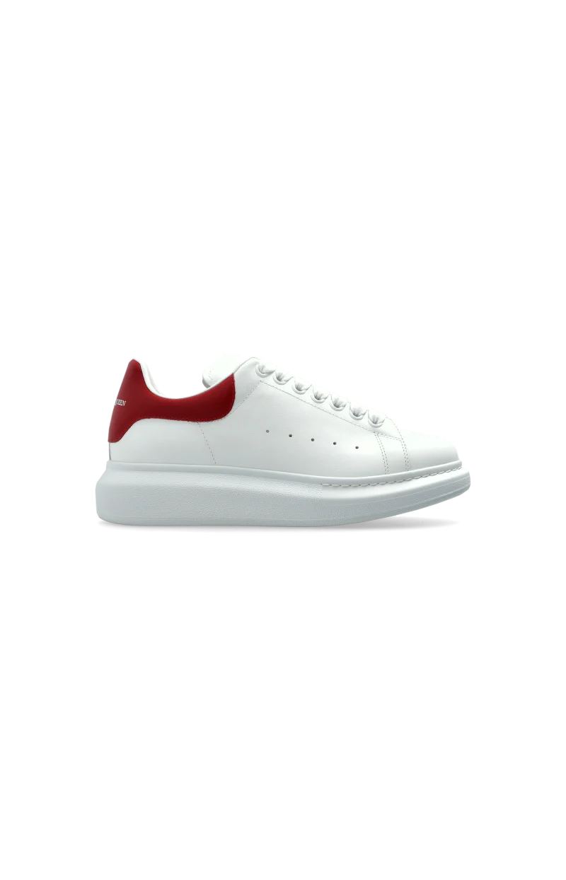 Oversized Sneakers in White/Red