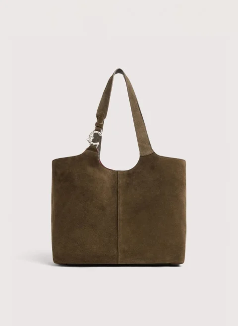 Велурена чанта Coccinelle C-Easy Large — снимка 11