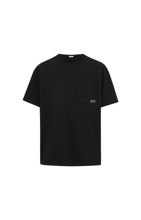 Loewe Loose Fit T-Shirt in Black Cotton