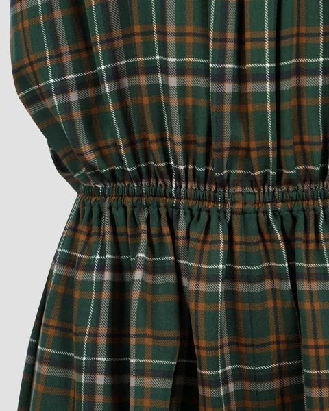 Plaid Strapless Jumpsuit — снимка 2