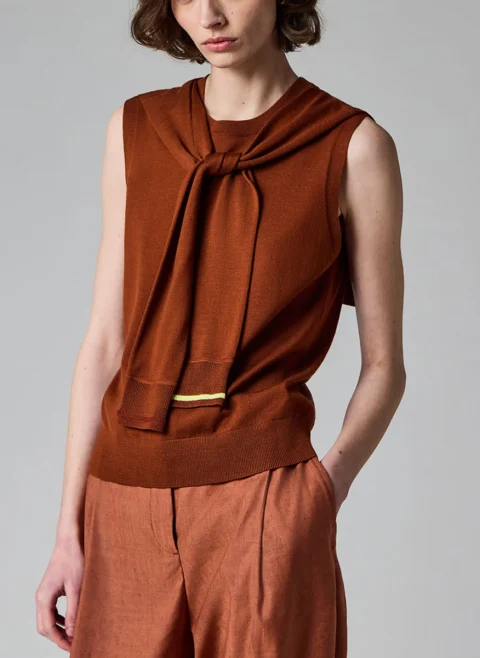 Пуловер без ръкави от мерино Paul Smith — снимка 2