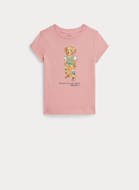 Тишърт с принт 'Polo Bear' Ralph Lauren Kids 2-6