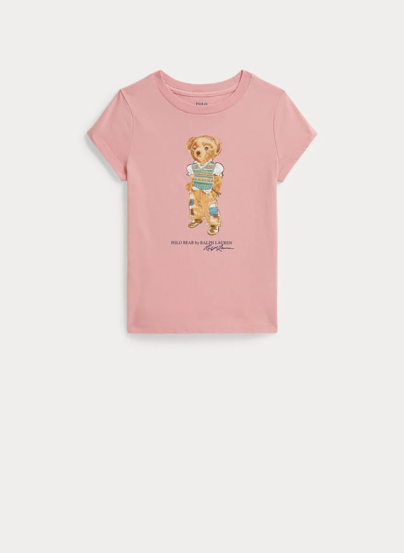 Тишърт с принт 'Polo Bear' Ralph Lauren Kids 2-6
