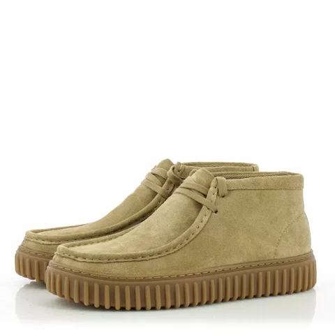 Мъжки Ежедневни Боти CLARKS – 26173663 TORHILL HI DARK SAND SUEDE — снимка 4