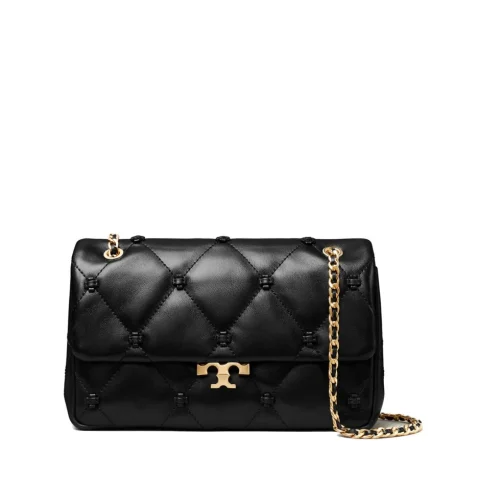 Дамска черна чанта SMALL BUNNY KNOT TORY BURCH