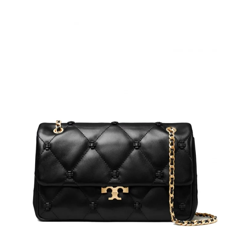 Дамска черна чанта SMALL BUNNY KNOT TORY BURCH
