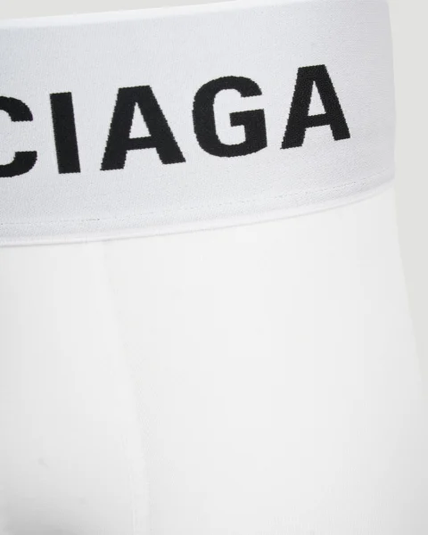 Midway Boxer Briefs in White Soft Cotton Jersey — снимка 3