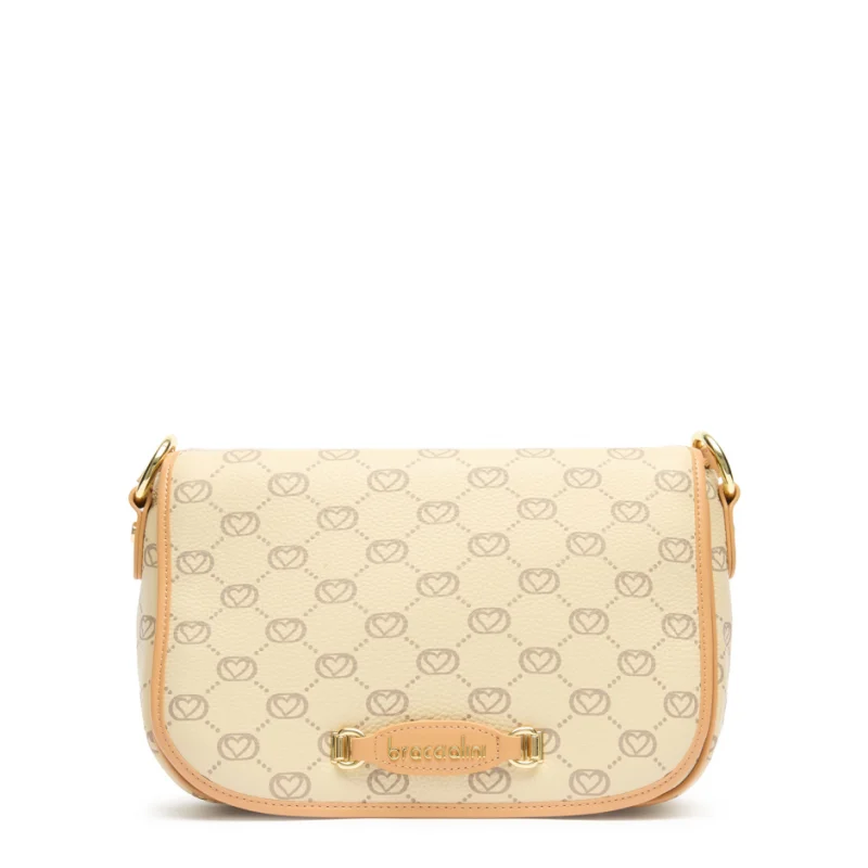 Дамска бежова чанта Monogram Braccialini