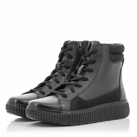 Дамски Спортни Боти GEOX – D46XFC D GRAISY BLACK — снимка 3