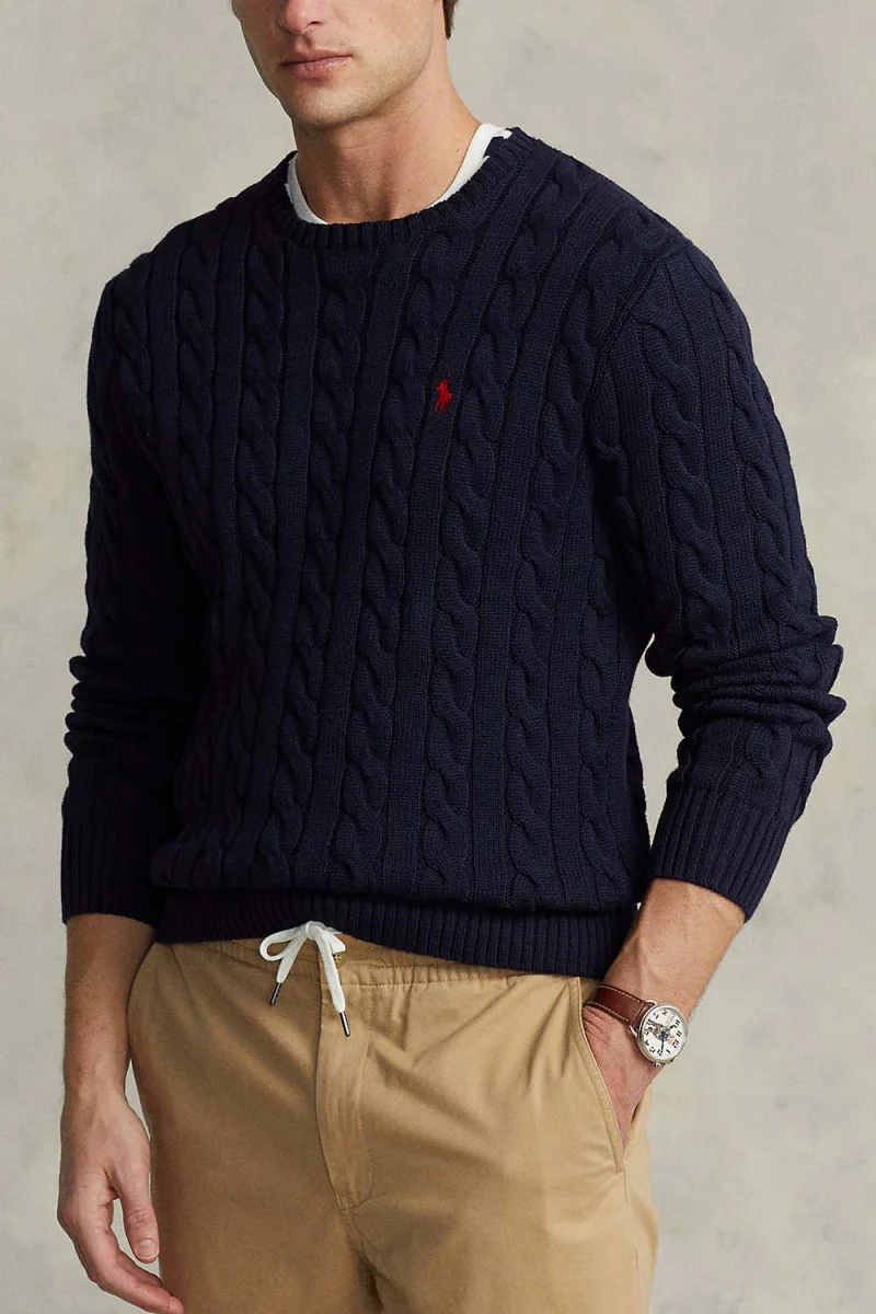Плетено Ls Driver Cn-Long Sleeve 710775885001 400 blue — снимка 2