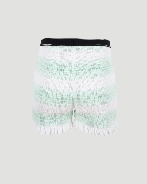 Stripe Shirred Shorts — снимка 2