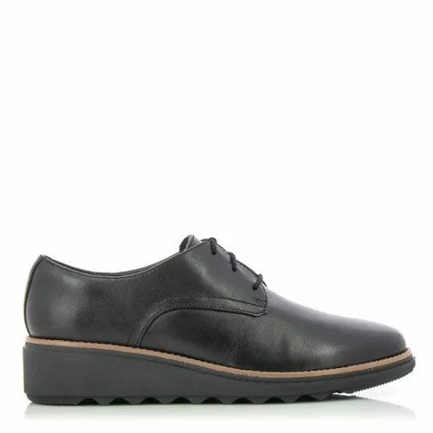 Дамски Ежедневни CLARKS – 26175416 SHARON RAE BLACK LEATHER