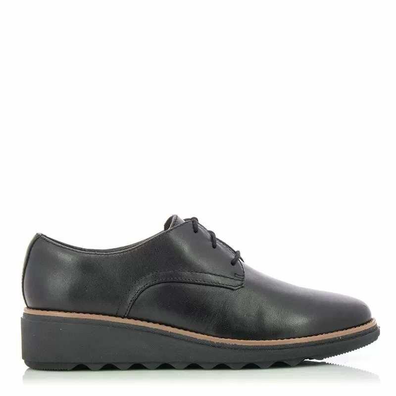 Дамски Ежедневни CLARKS – 26175416 SHARON RAE BLACK LEATHER