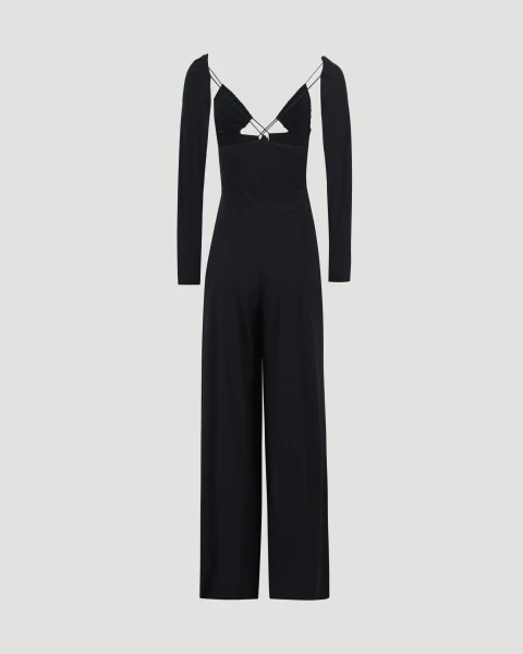 Bella Jumpsuit in Deep Black — снимка 2