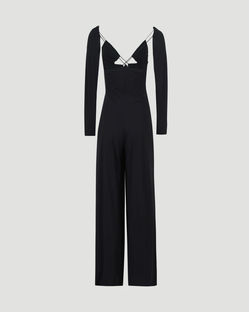 Bella Jumpsuit in Deep Black — снимка 2