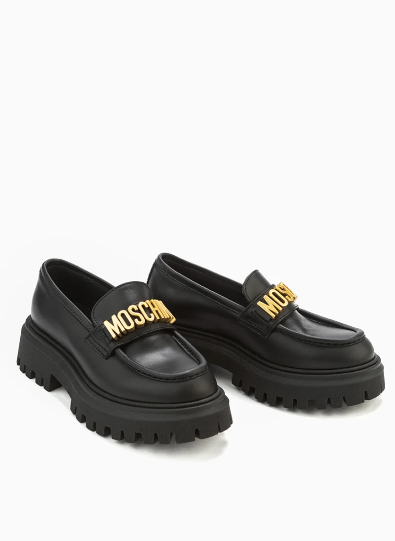 Мокасини с метален детайл Moschino Kids — снимка 2