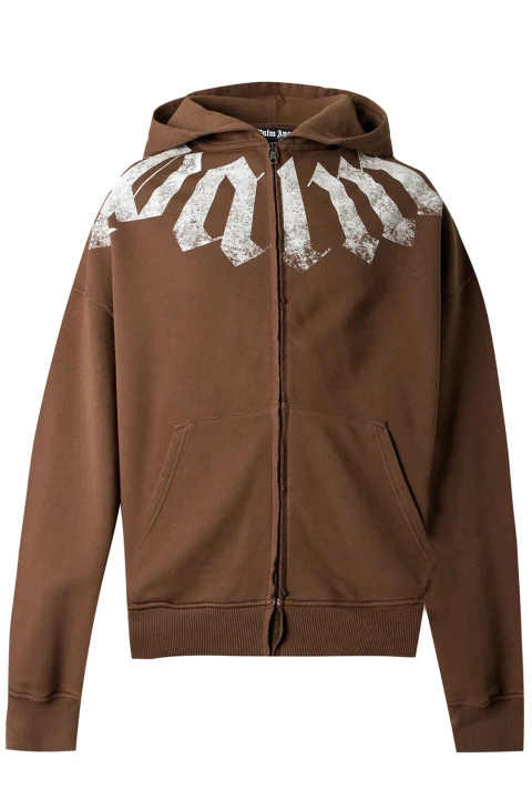 Жилетка Big Neck Logo Loose PAMBE002FL001-6003 brown-off white