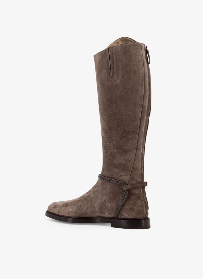 Велурени ботуши Brunello Cucinelli — снимка 2
