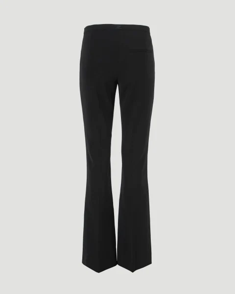 Tailored Bootcut Pants in Black — снимка 2