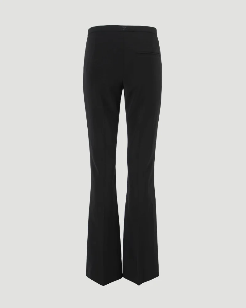 Tailored Bootcut Pants in Black — снимка 2