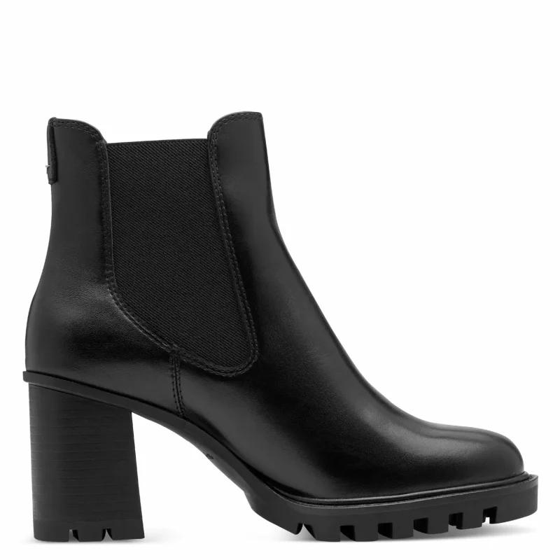 Дамски Боти На Ток TAMARIS – 1-25371-45-020 BLACK MATT — снимка 2