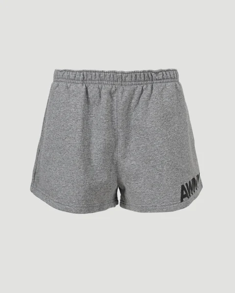 Graphic Logo Print Cotton Shorts