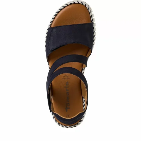 Дамски Равни Сандали TAMARIS – 1-28706-44-805 NAVY — снимка 5