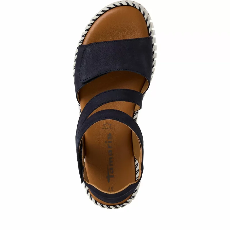 Дамски Равни Сандали TAMARIS – 1-28706-44-805 NAVY — снимка 5