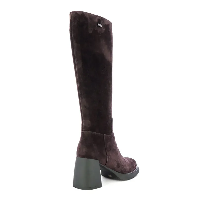 Ботуши На Ток CARLO FABIANI – 12715328 BROWN SUEDE — снимка 2