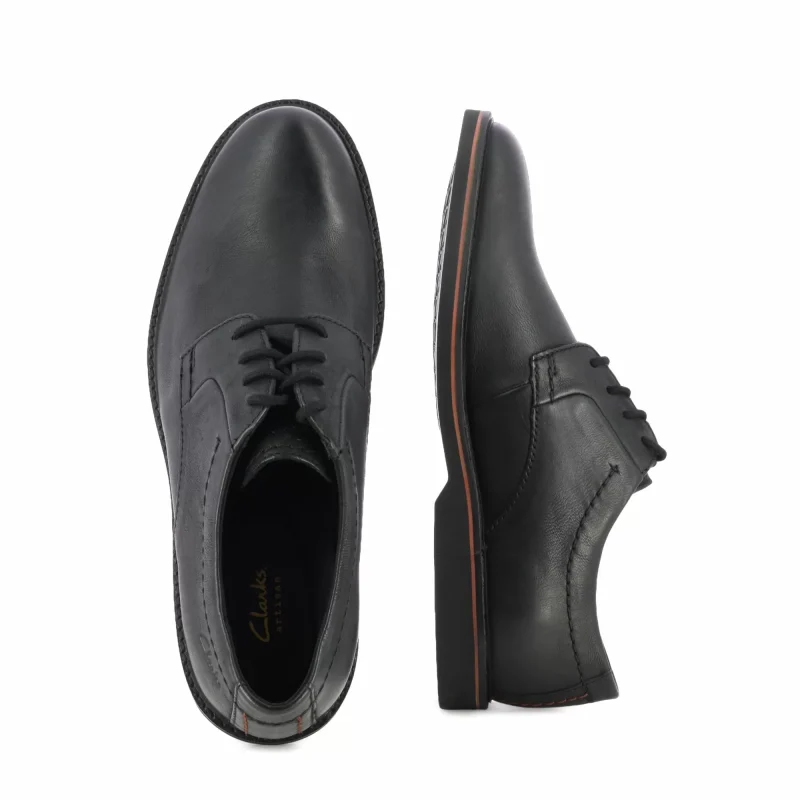 Мъжки Ежедневни CLARKS – 26173608 ATTICUS LTLACE BLACK — снимка 5