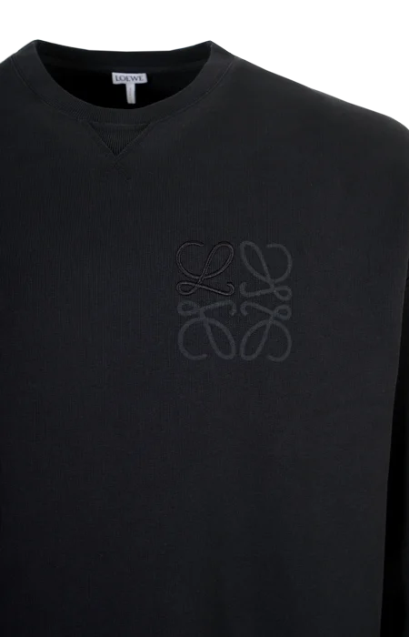 Anagram-Detail Cotton Sweatshirt — снимка 2