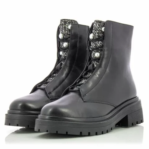 Дамски Кубинки APEPAZZA – F2COMBAT31/DIA CAMELIA-BLACK — снимка 3