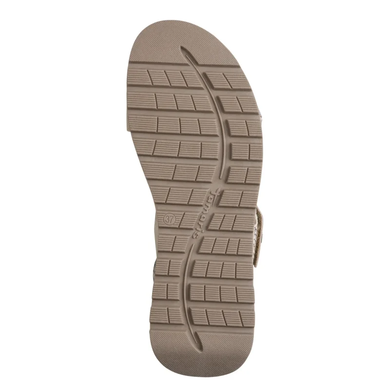 Дамски Сандали На Платформа TAMARIS – 1-28267-44-483 BEIGE SNAKE — снимка 6