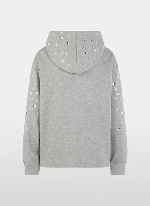 Суитшърт с декоративни камъни Marc Cain Sports — снимка 6