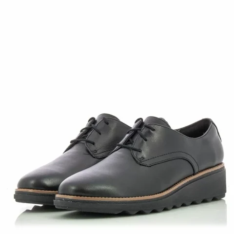 Дамски Ежедневни CLARKS – 26175416 SHARON RAE BLACK LEATHER — снимка 5