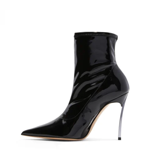Дамски елегантни боти с ток "Blade" Casadei — снимка 9