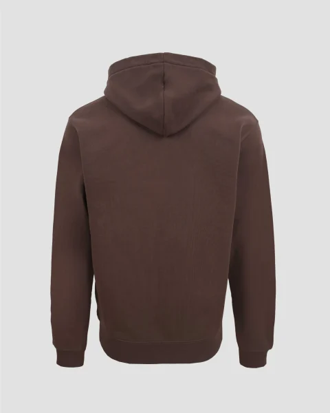 The Gros Grain Hoodie in Dark Brown — снимка 3