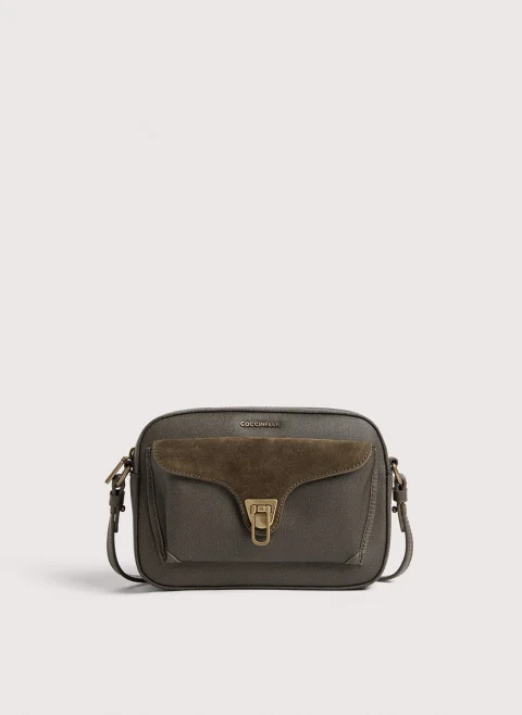 Мини чанта Coccinelle Beat Fango Small